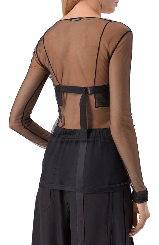 Топ Ann Demeulemeester B0013811/FA585 Чёрный  B0013811/FA585 Фото 4