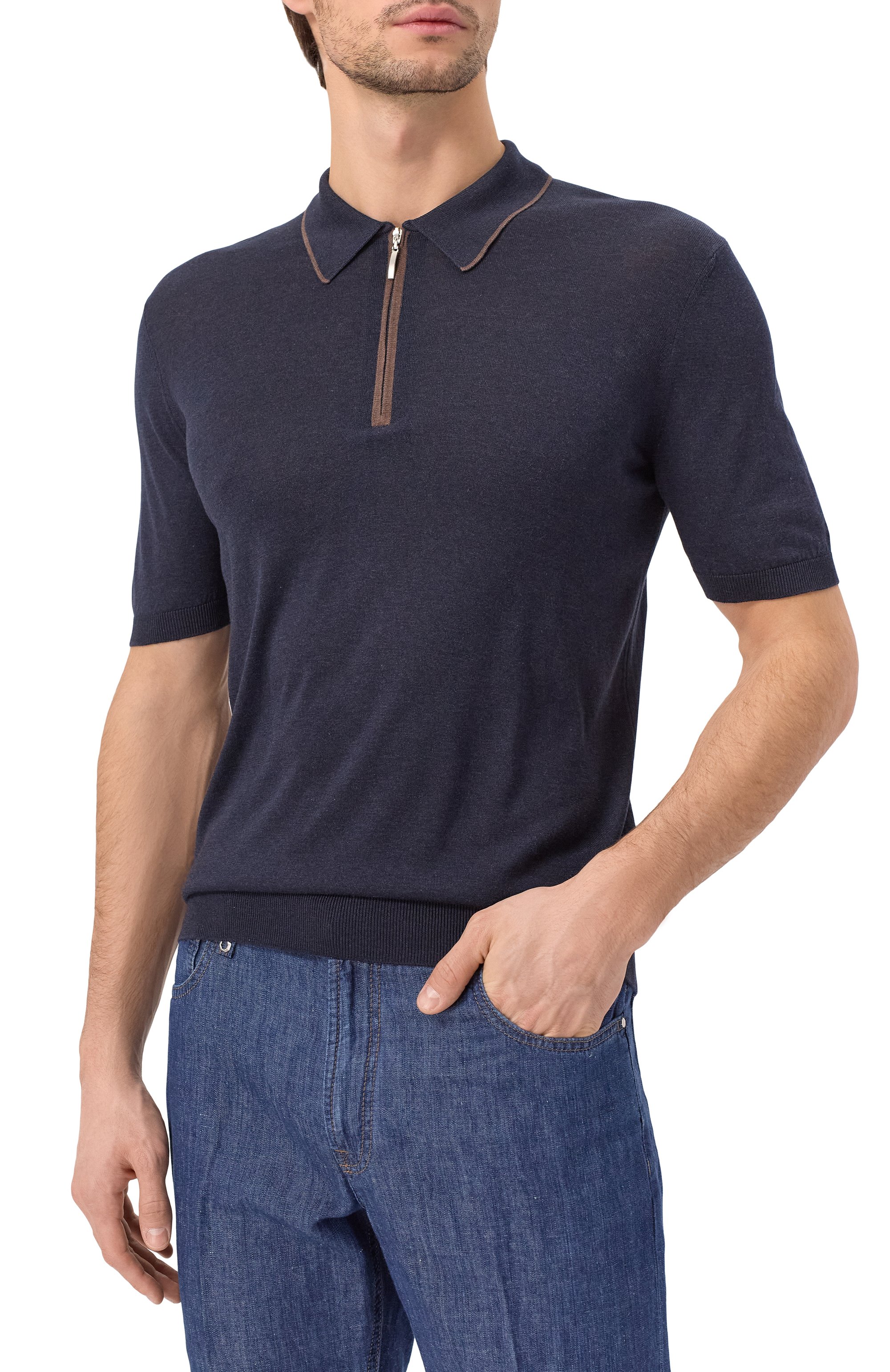 Шелковое поло GRAN SASSO, арт. 43166/23506, фото 3