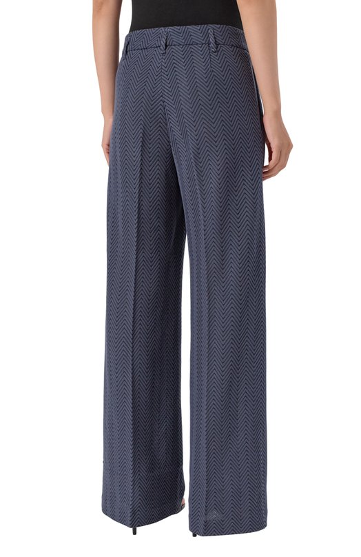 Брюки из хлопка и вискозы Missoni DS25WI01/BR00JC Синий  DS25WI01/BR00JC Фото 4
