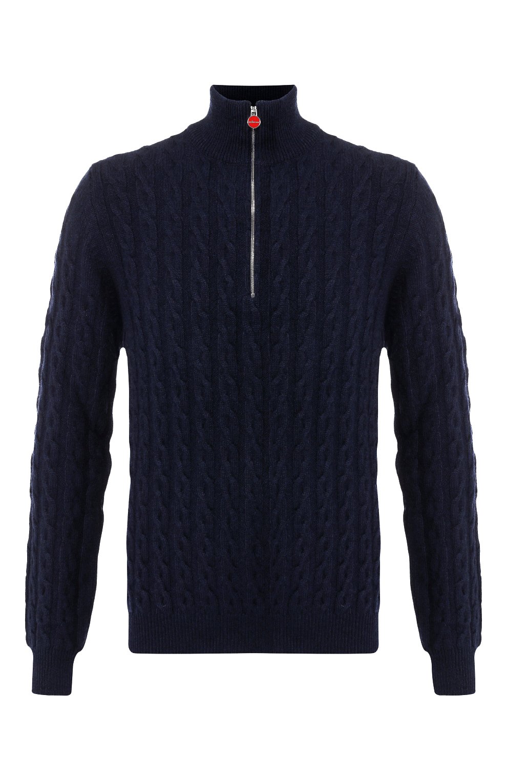 Кашемировый джемпер KITON темно-синего цвета по цене 275500 руб., арт. UK10198, фото 1 Кашемировый джемпер KITON, арт. UK10198, фото 1