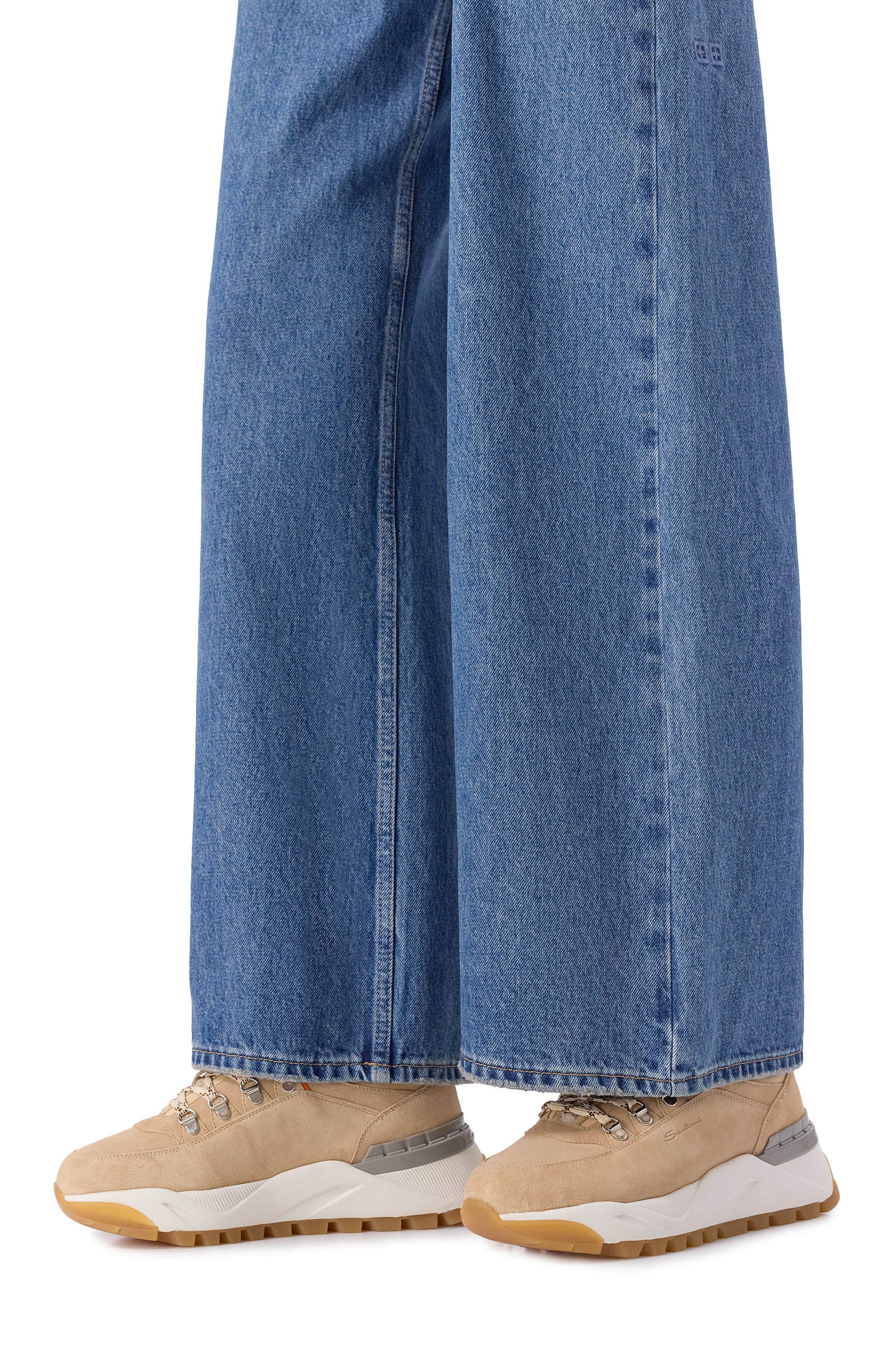 Замшевые кроссовки SANTONI, арт. WBIG61432BTGPN0Y, фото 2