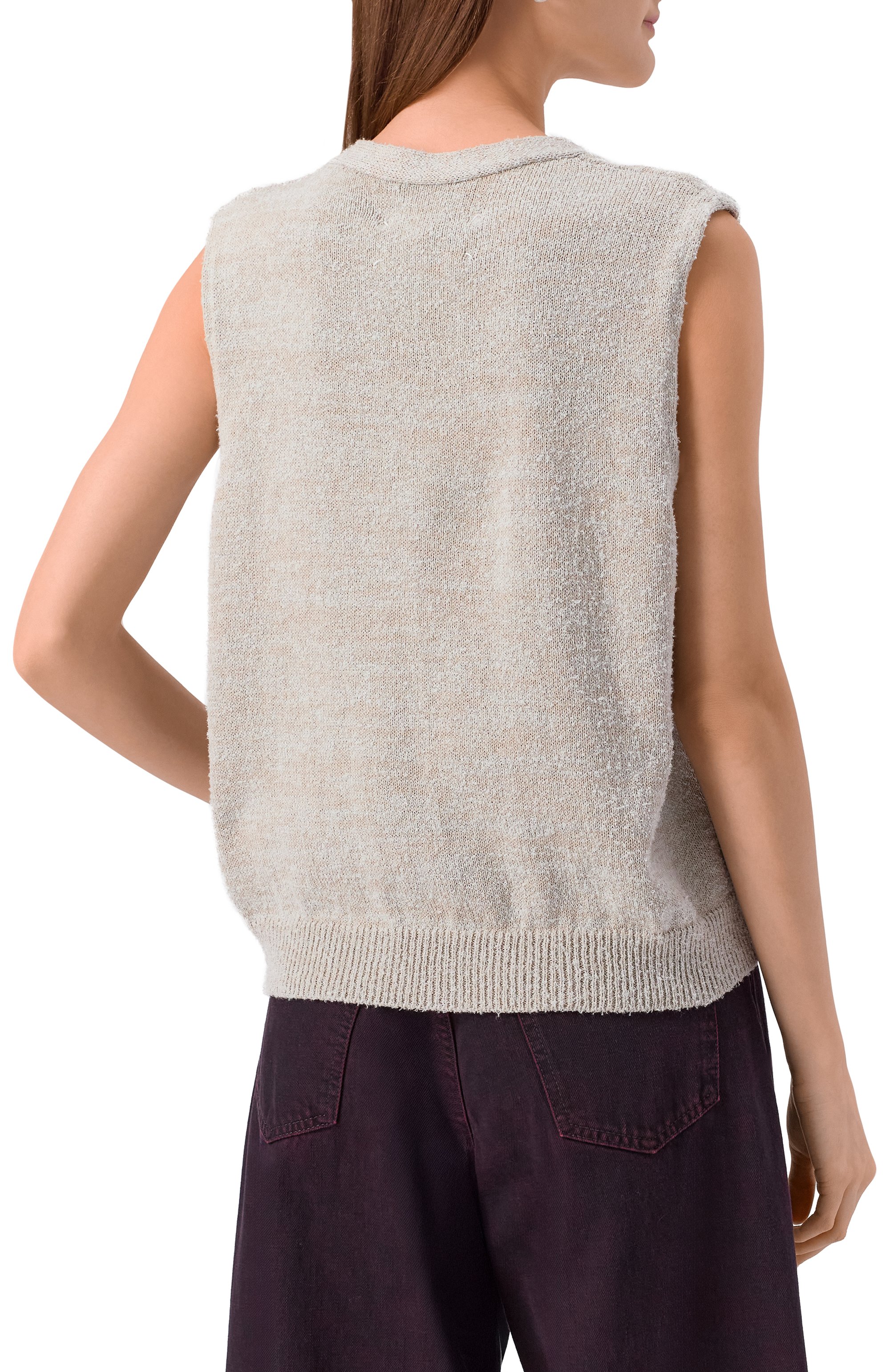 Жилет из хлопка и шерсти MAISON MARGIELA кремового цвета по цене 78750 руб., арт. S50FB0115/M13152, фото 4 Жилет из хлопка и шерсти MAISON MARGIELA, арт. S50FB0115/M13152, фото 4