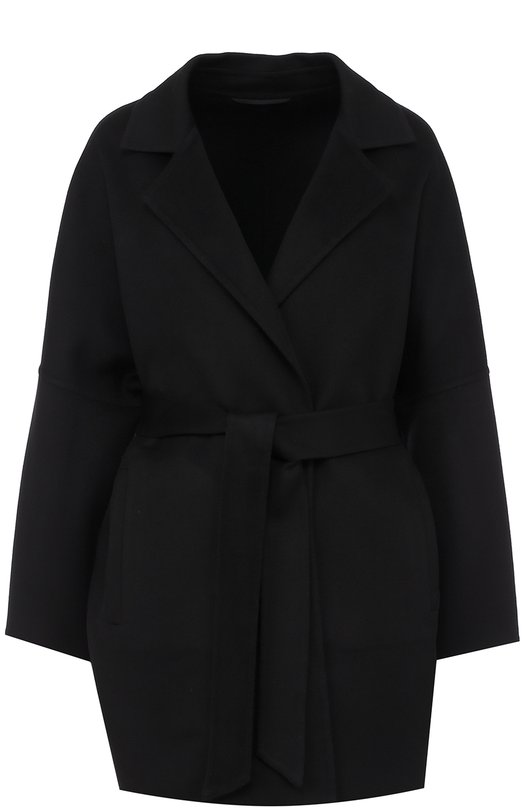 

Кашемировое пальто с поясом Kiton, Чёрный
