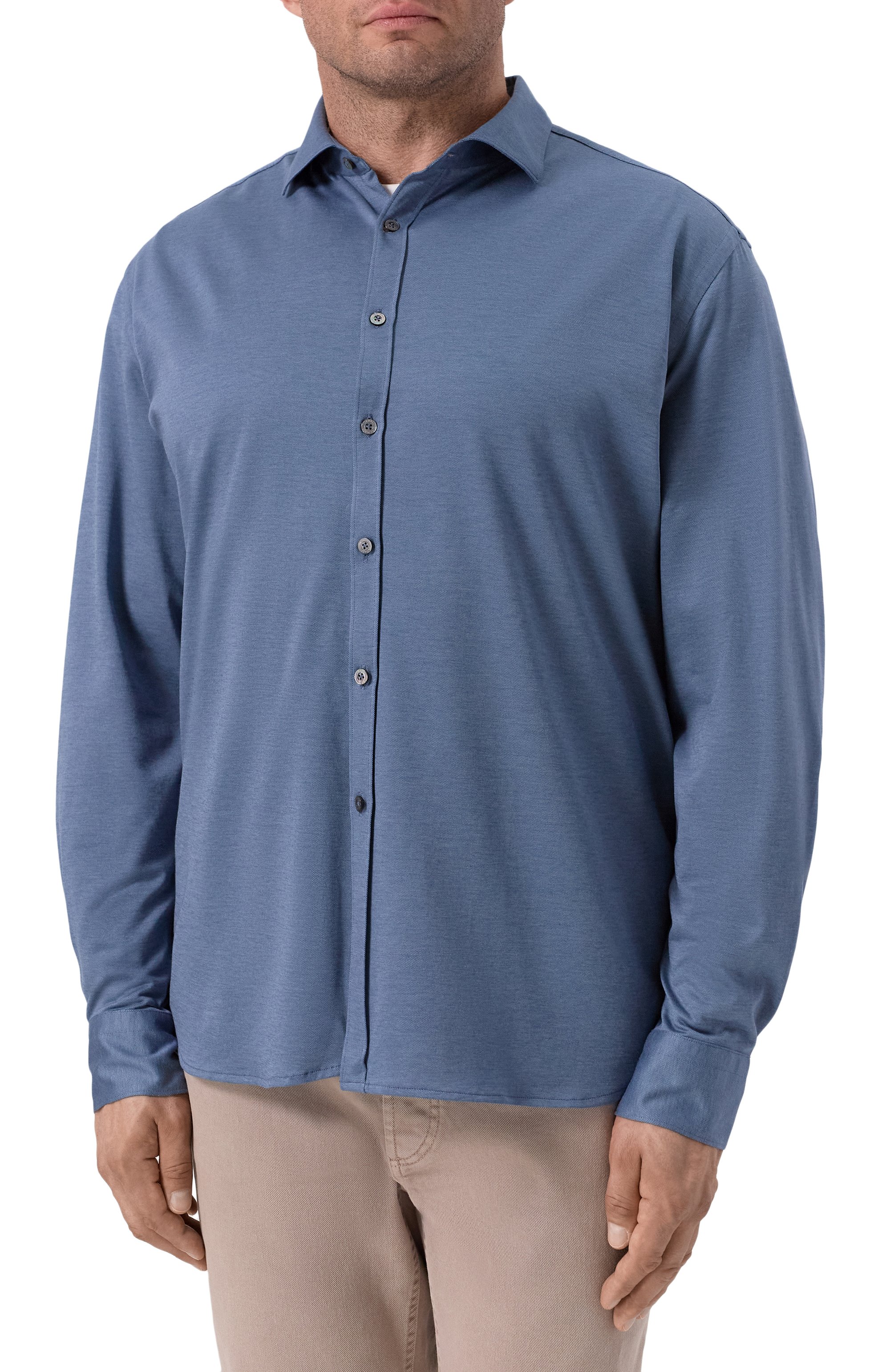 Рубашка из хлопка и лиоцелла CANALI, арт. CSL70B1/GN03485, фото 3