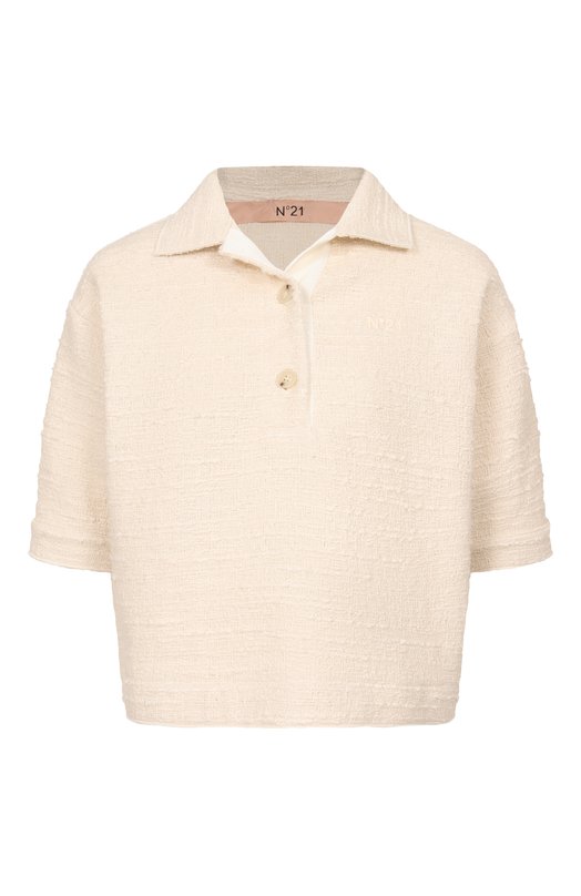 Хлопковое поло N21 G081/0248 Кремовый G081/0248