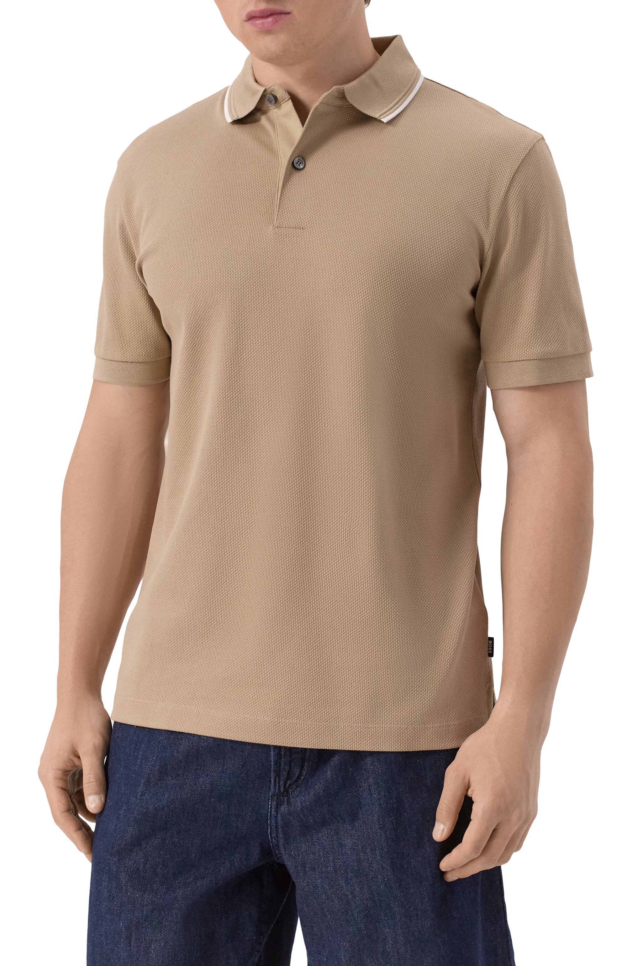 Хлопковое поло BOSS, арт. 50527650, фото 3