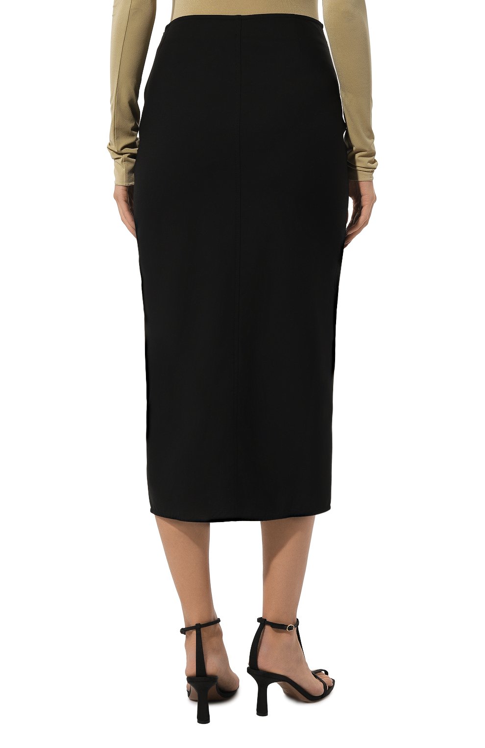 Юбка GANNI черного цвета по цене 32450 руб., арт. F8676, фото 4 Юбка GANNI, арт. F8676, фото 4