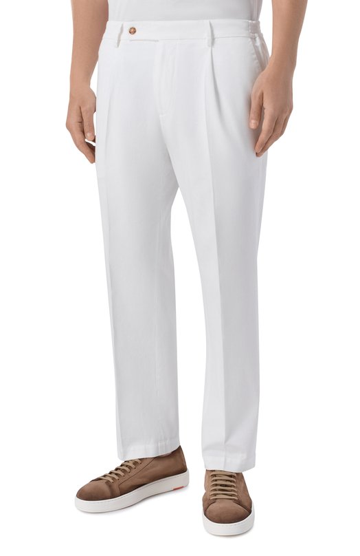Брюки из хлопка и льна Colombo PA00573/TC/T0624-2-C01 Белый  PA00573/TC/T0624-2-C01 Фото 3