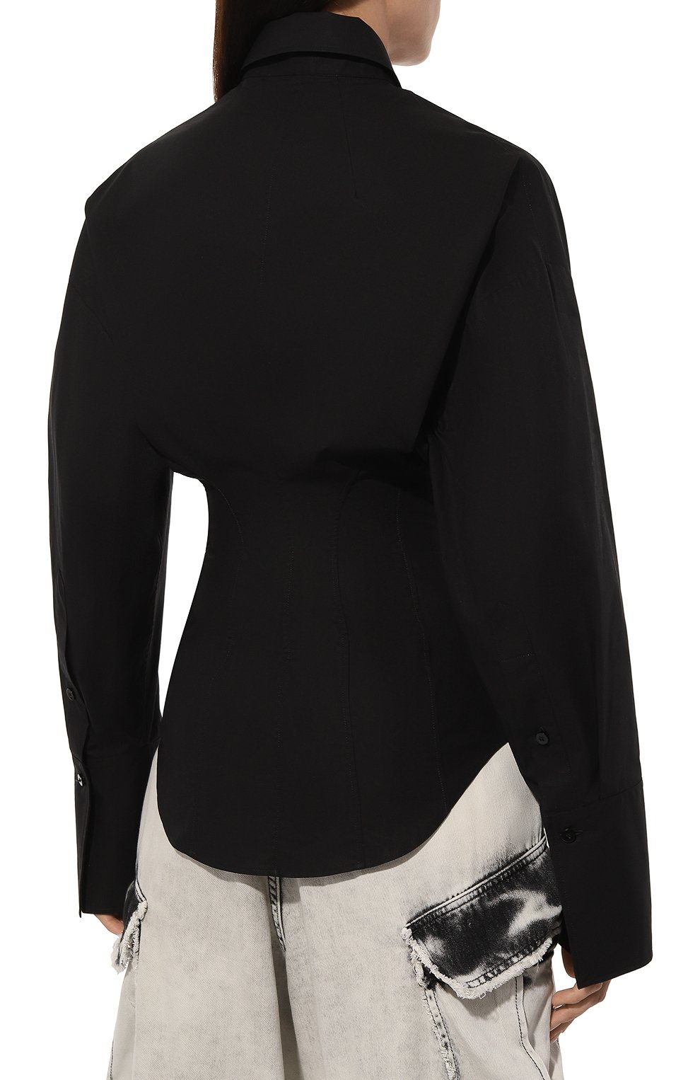 Хлопковая рубашка THE ATTICO, арт. 247WCH28, фото 4