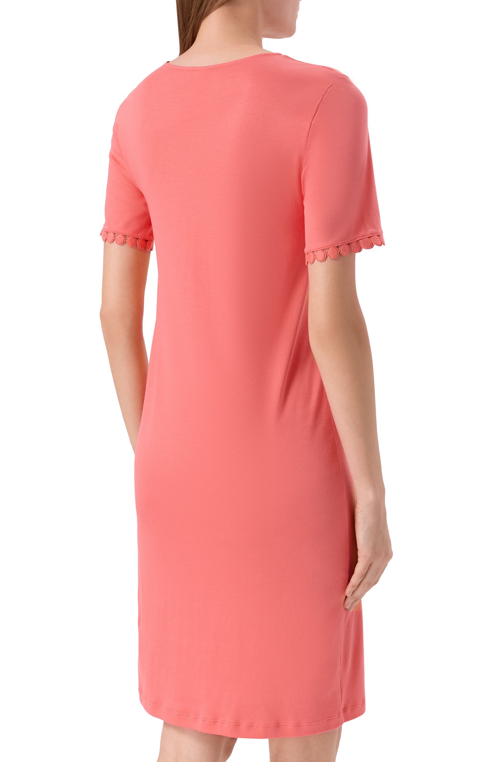 Хлопковая сорочка HANRO кораллового цвета по цене 22370 руб., арт. 074932, фото 4 Хлопковая сорочка HANRO, арт. 074932, фото 4