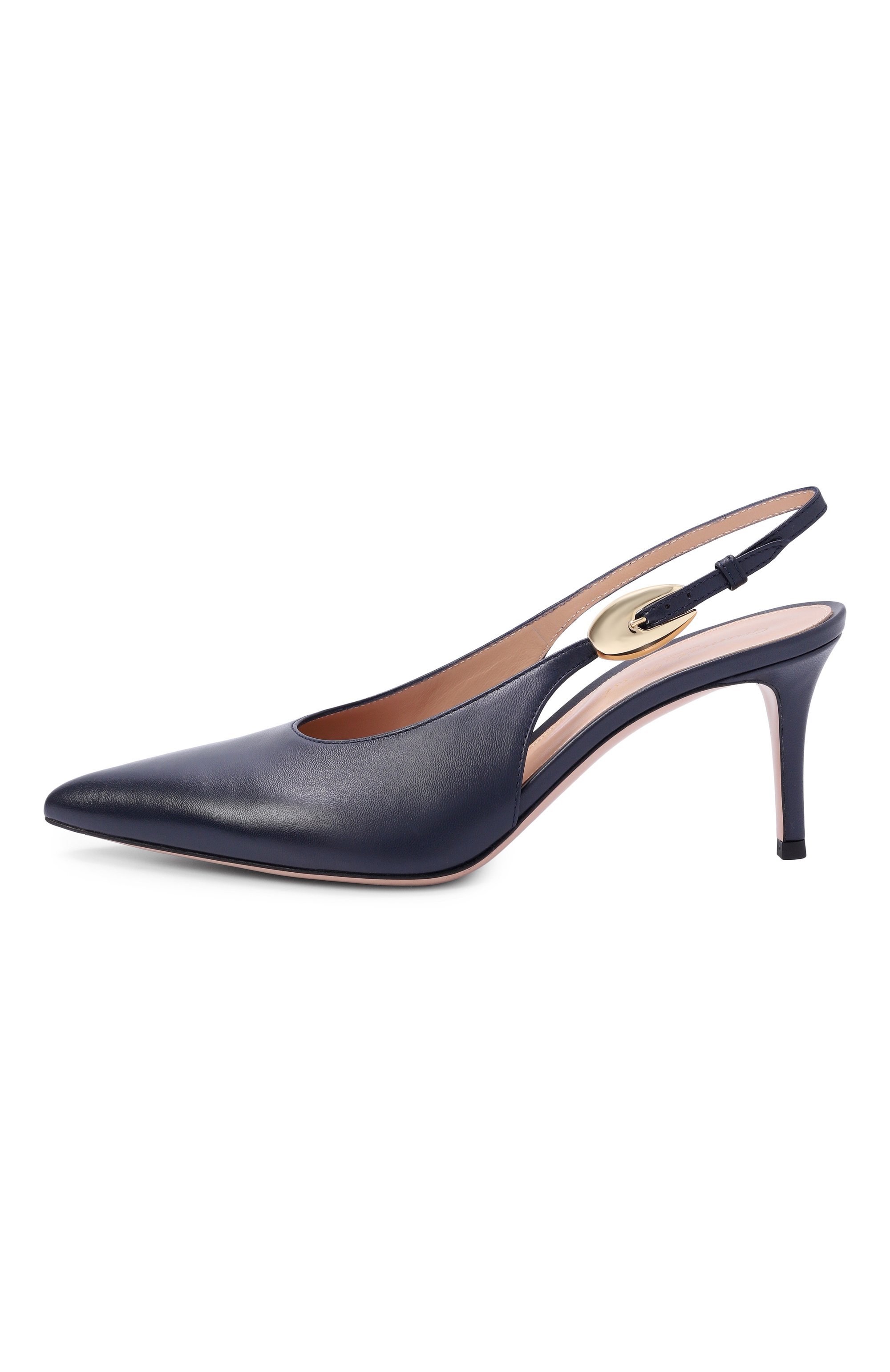 Кожаные туфли GIANVITO ROSSI темно-синего цвета по цене 125500 руб., арт. G95635.70RIC.NAPDENI, фото 4 Кожаные туфли GIANVITO ROSSI, арт. G95635.70RIC.NAPDENI, фото 4