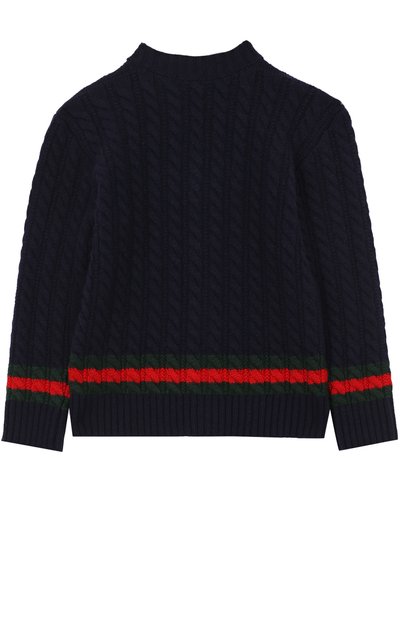 Шерстяной свитер с v-образным вырезом и вышивкой GUCCI, арт. 475587/X1495, фото 2