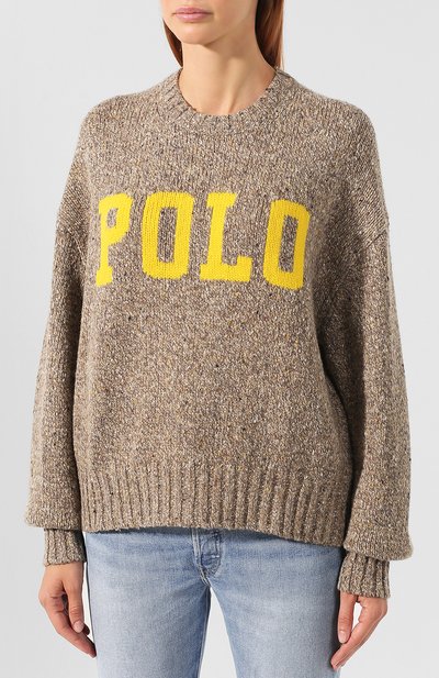 Пуловер POLO RALPH LAUREN коричневого цвета по цене 23500 руб., арт. 211752613, фото 3 Пуловер POLO RALPH LAUREN, арт. 211752613, фото 3