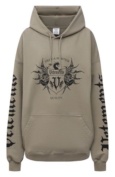 Женский хлопковое худи VETEMENTS, арт. UA52TR900G 1606/W