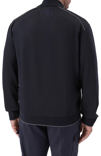 Шерстяной кардиган STEFANO RICCI темно-синего цвета по цене 279500 руб., арт. K909049R31/T25302/64, фото 4 Шерстяной кардиган STEFANO RICCI, арт. K909049R31/T25302/64, фото 4