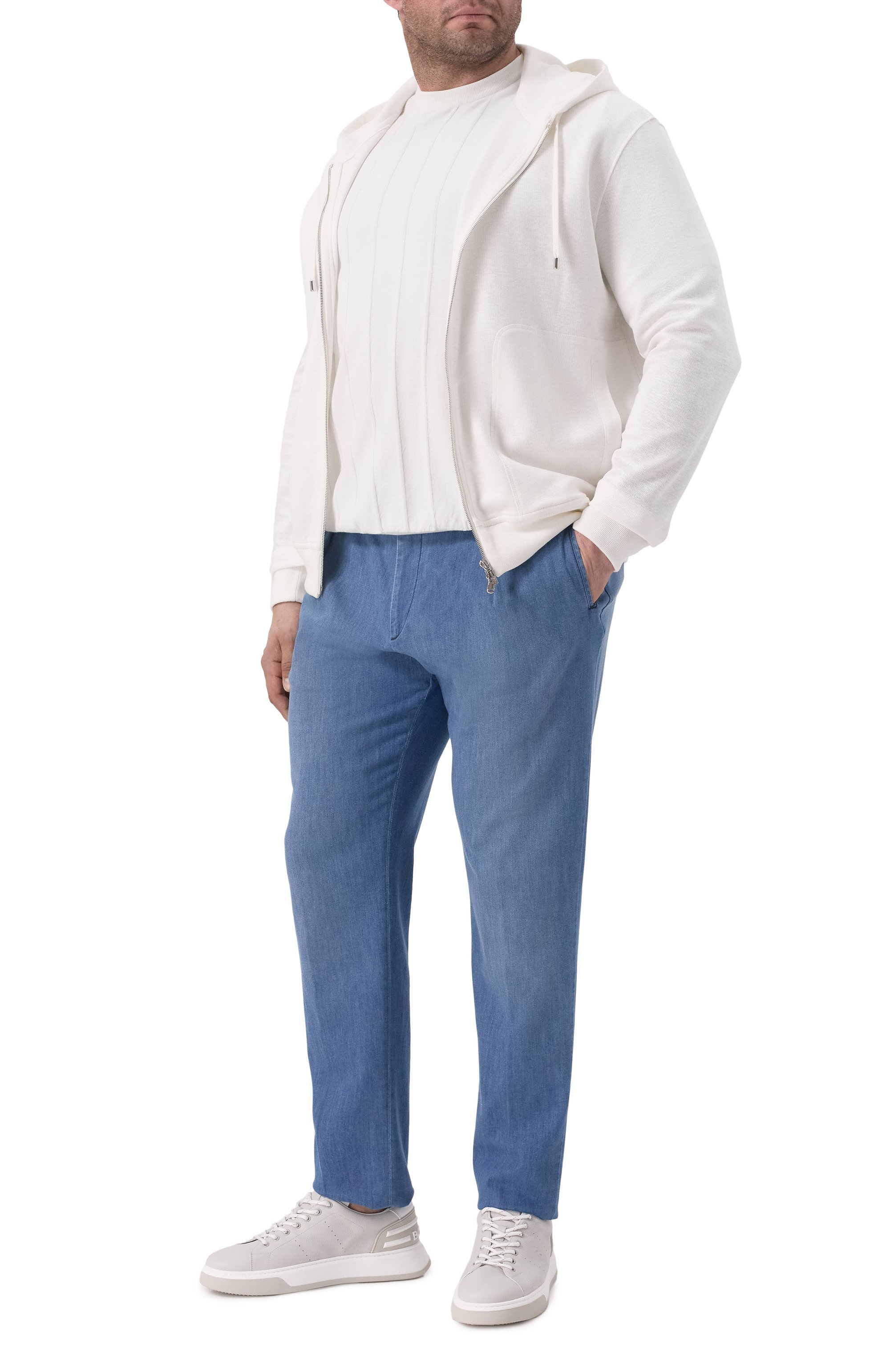 Брюки из хлопка и льна MARCO PESCAROLO, арт. CHIAIA/51J03/60-68, фото 2