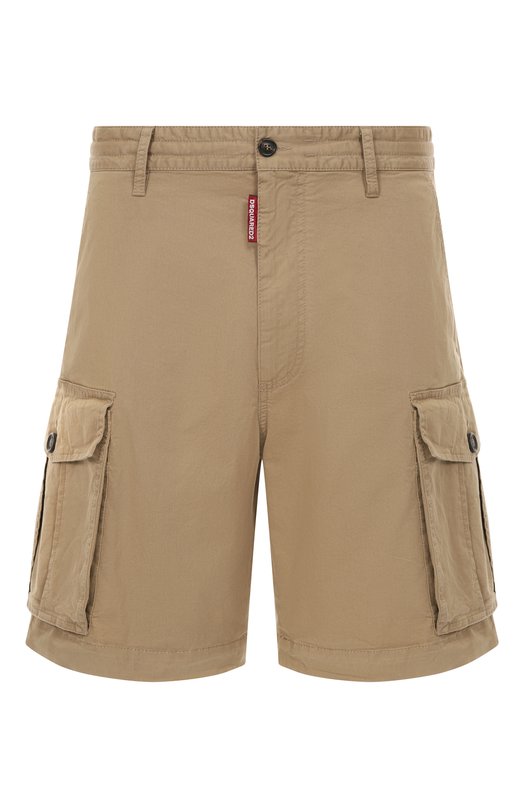 Хлопковые шорты Dsquared2 S78MU0074/S78499 Бежевый S78MU0074/S78499
