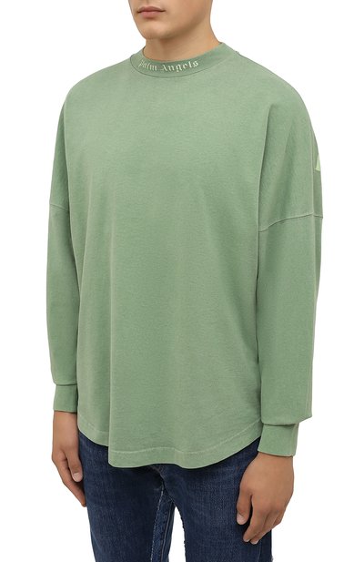 Хлопковый лонгслив PALM ANGELS, арт. PMAB001F21JER0045757, фото 3