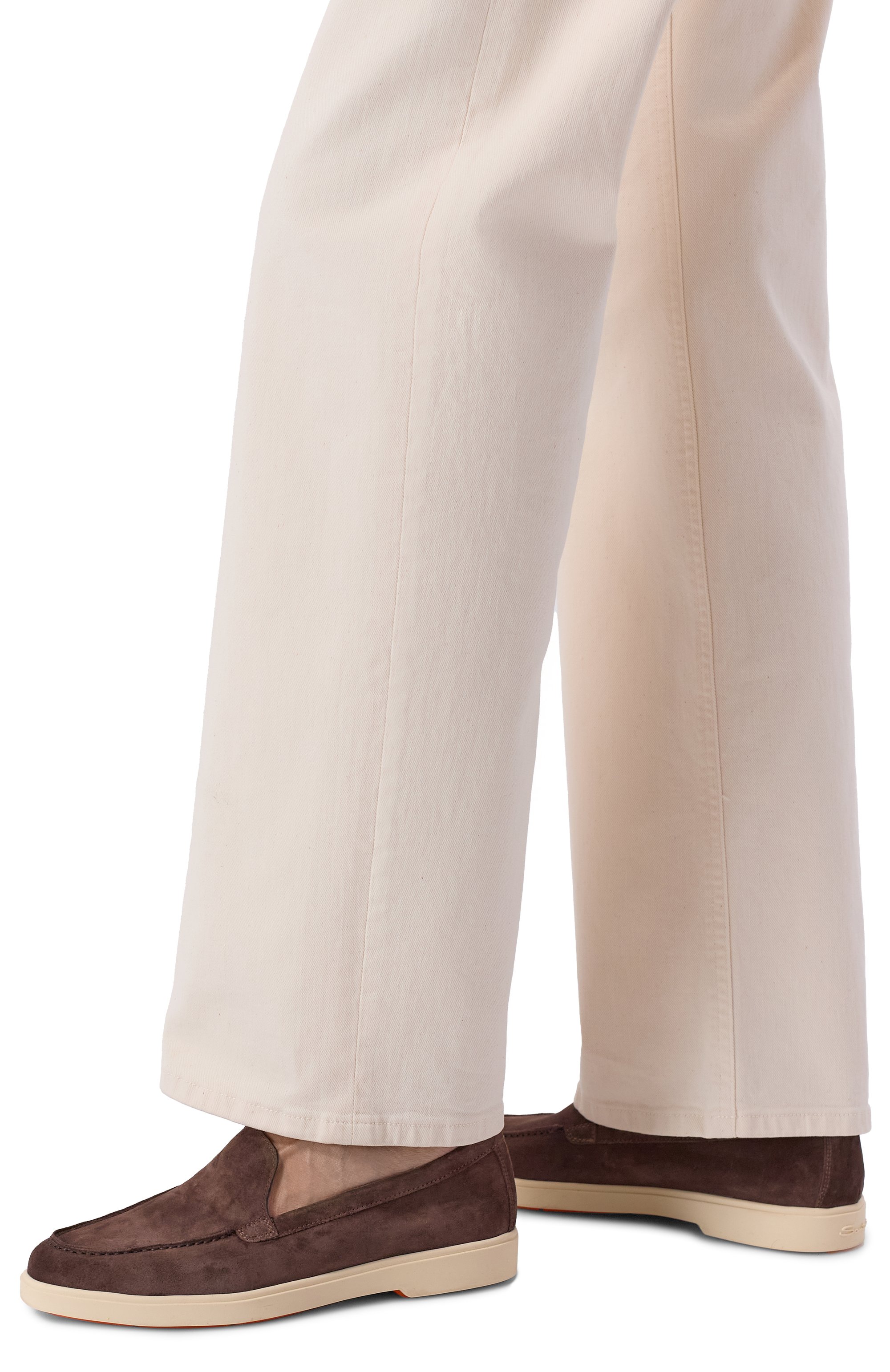 Замшевые лоферы SANTONI, арт. WUYG58856TISNPYL, фото 2