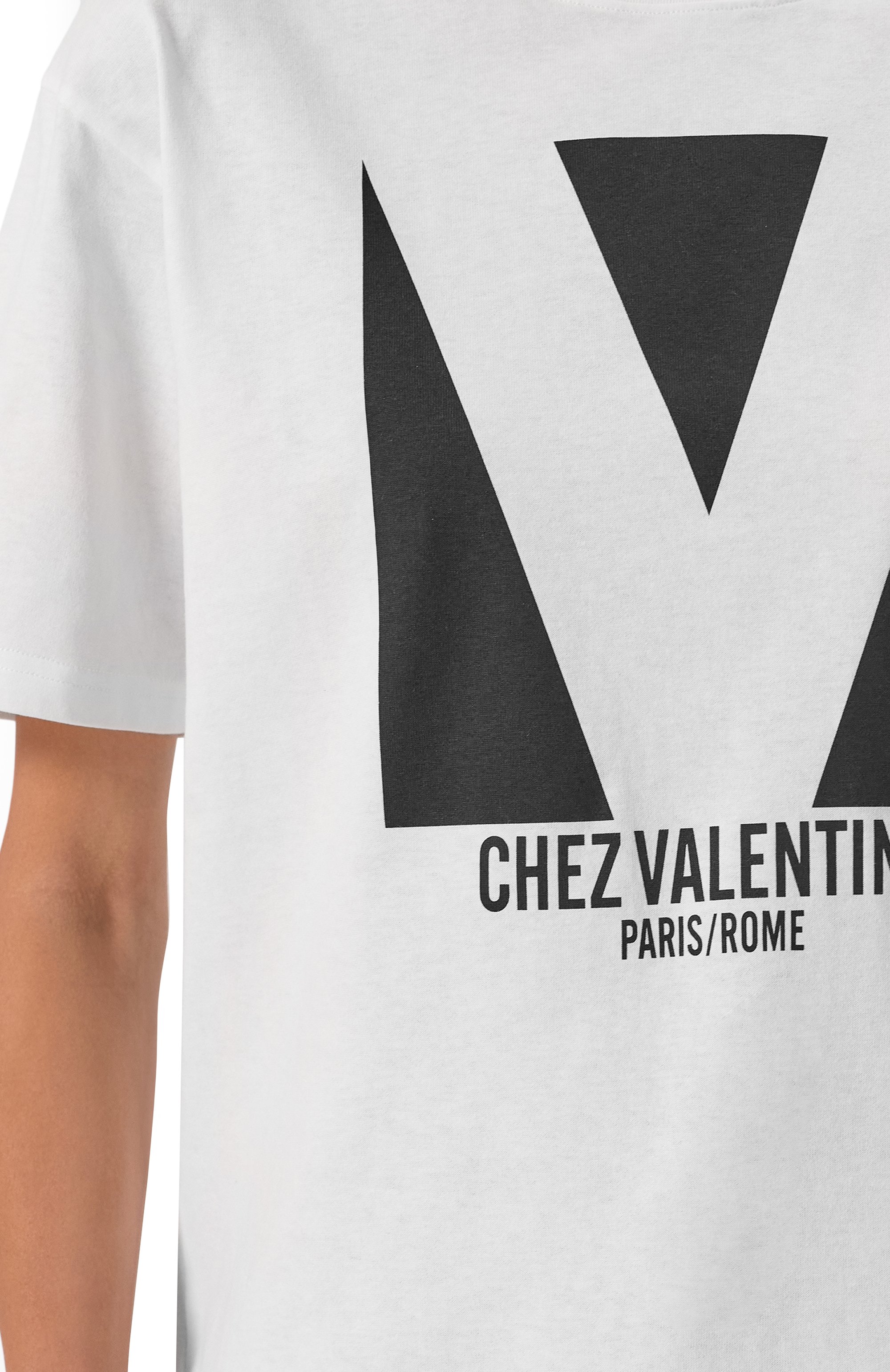 Хлопковая футболка VALENTINO, арт. 6B3MG24H95W, фото 5