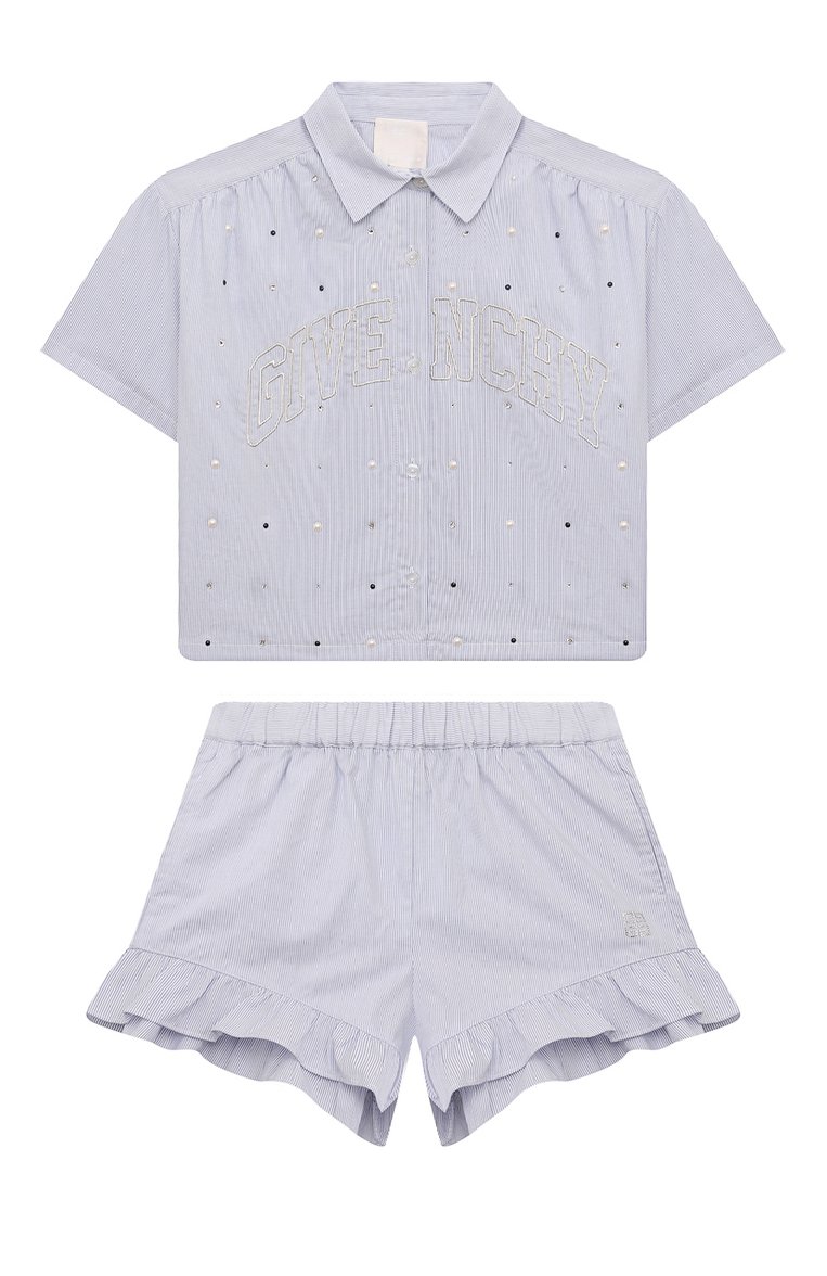 Комплект из рубашки и шорт GIVENCHY, арт. H30028/6A-12A, фото 1