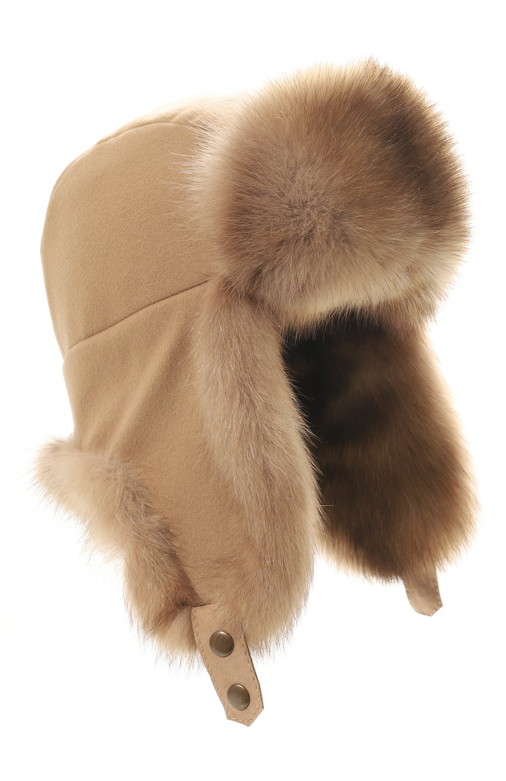Кашемировая шапка-ушанка с мехом соболя FURLAND, арт. 0201414210043100016, фото 1