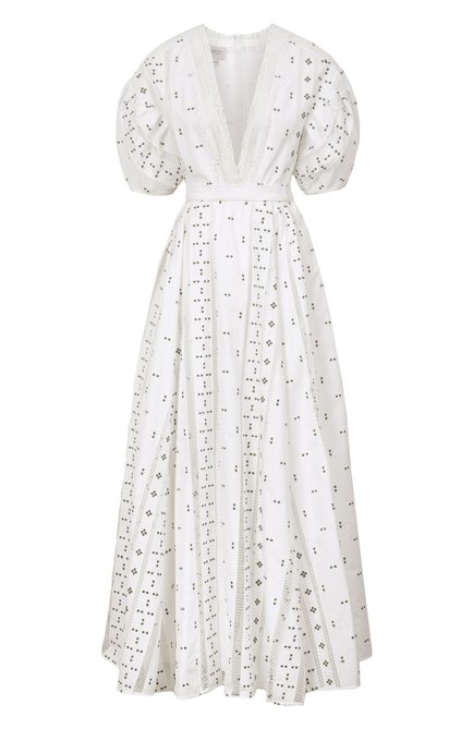 Женское хлопковое платье GIAMBATTISTA VALLI белого цвета по цене 0 руб., арт. 25SSPVTE5130-40EMB | Фото 1