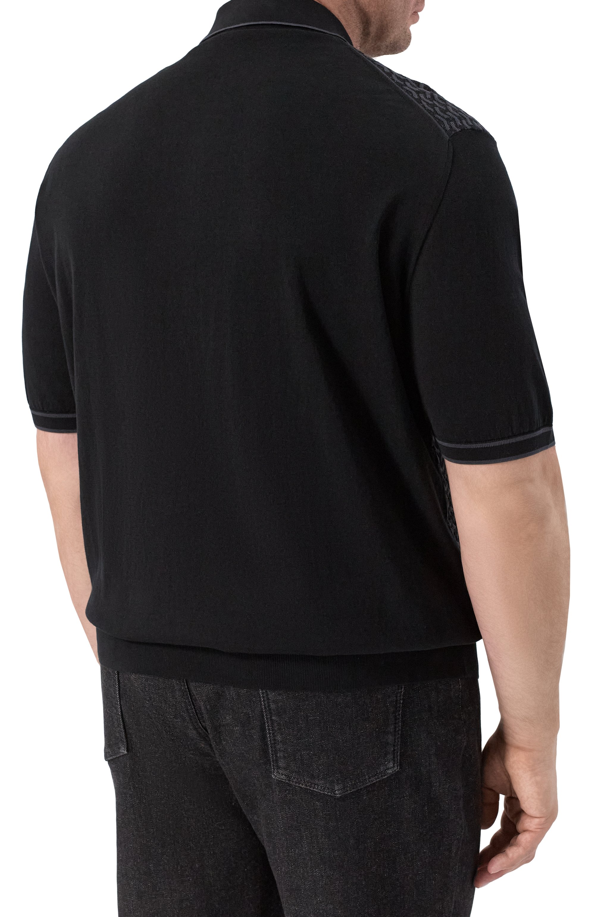 Поло из хлопка и шелка STEFANO RICCI, арт. K212037P31/F26193, фото 4