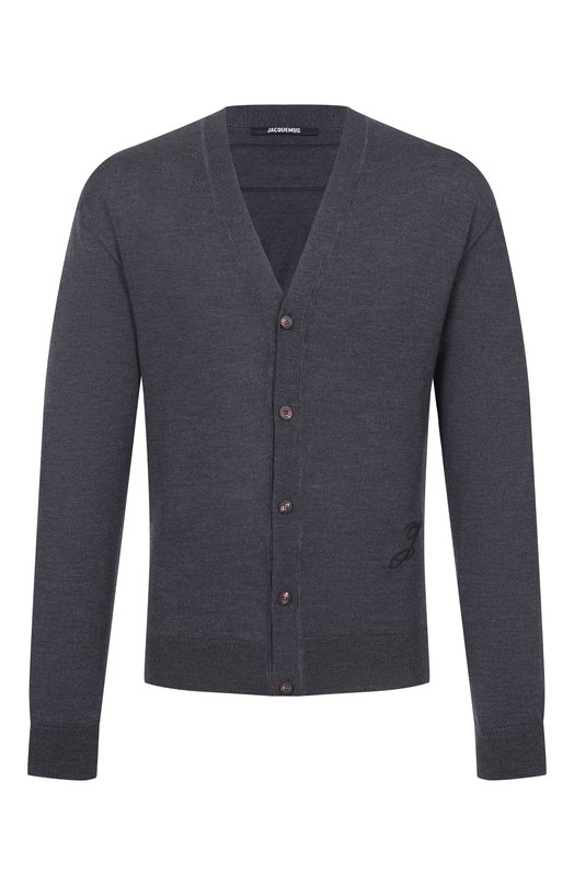 Шерстяной кардиган Jacquemus 26ECDM00585/AK00299 Серый 26ECDM00585/AK00299