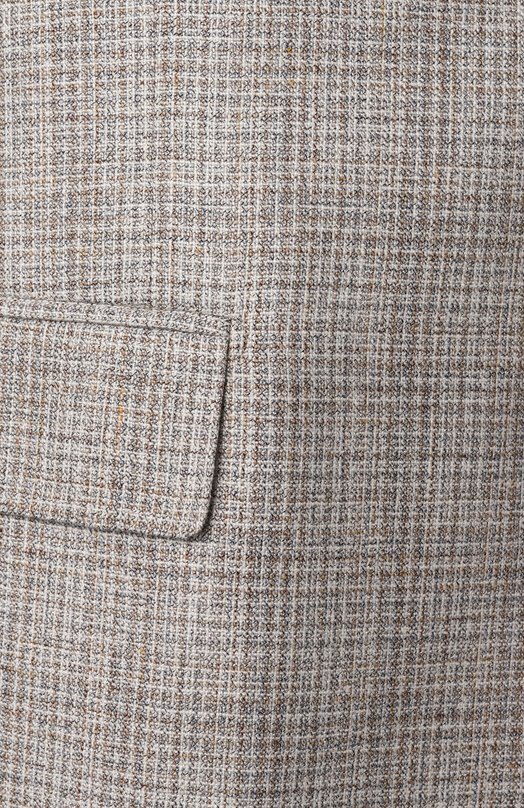 Пиджак из шелка и шерсти Corneliani 25X008-2516215 Серый  25X008-2516215 Фото 8