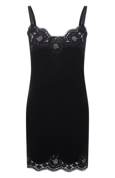 Шелковая сорочка с кружевной отделкой DOLCE & GABBANA, арт. 0122/06A00T/FUADG, фото 1