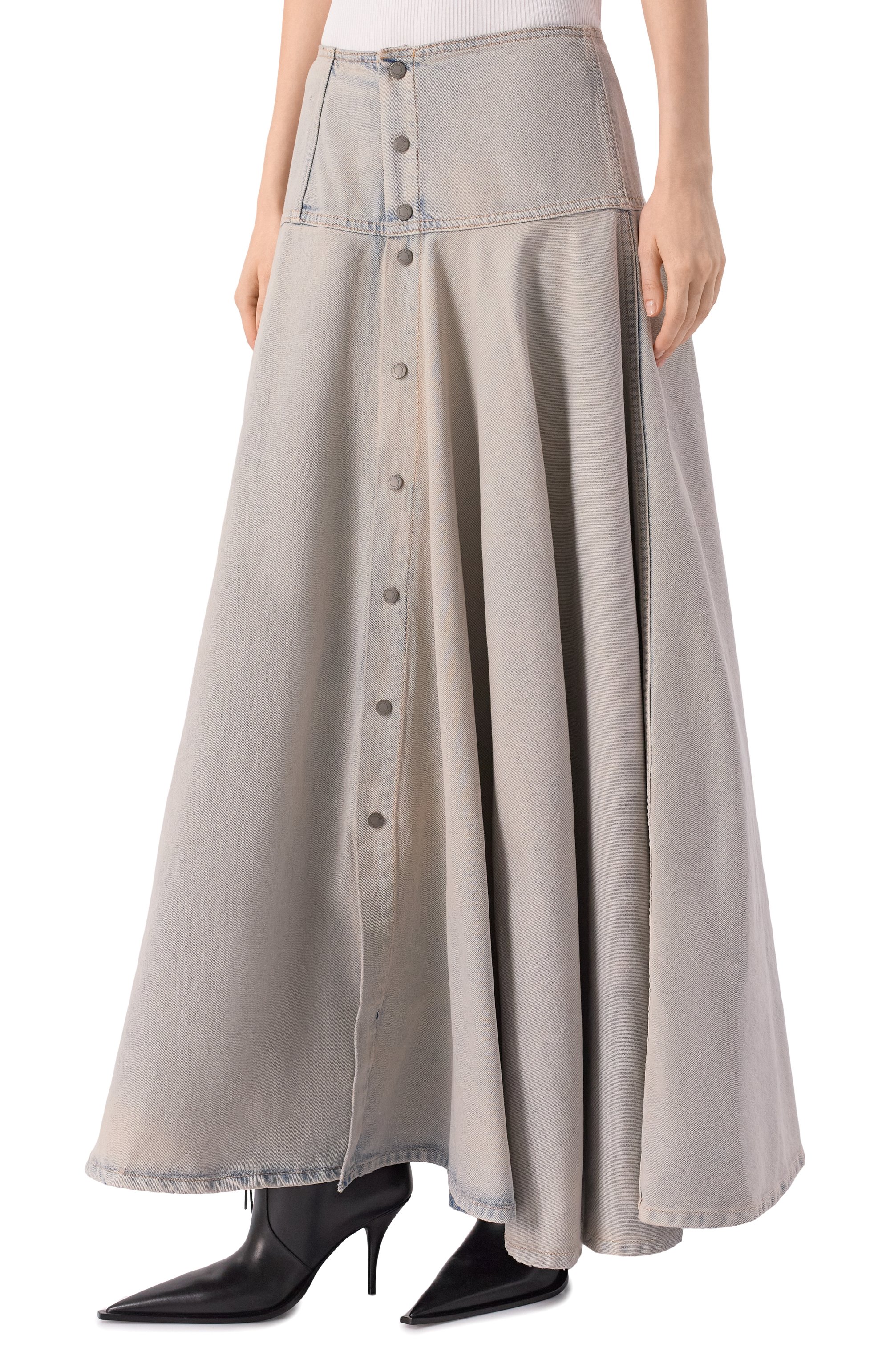 Джинсовая юбка thea HAIKURE голубого цвета по цене 65250 руб., арт. HEW08110DF203L0932/THEA LIGHT SPACE, фото 3 Джинсовая юбка thea HAIKURE, арт. HEW08110DF203L0932/THEA LIGHT SPACE, фото 3