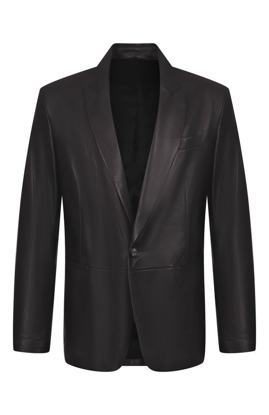 Кожаный пиджак Giorgio Armani GM003094/AF24485 Чёрный GM003094/AF24485