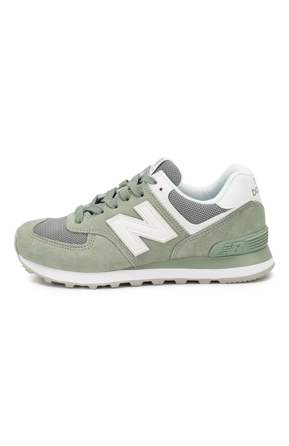 Замшевые кроссовки 574 NEW BALANCE, арт. WL574OAD/B, фото 3