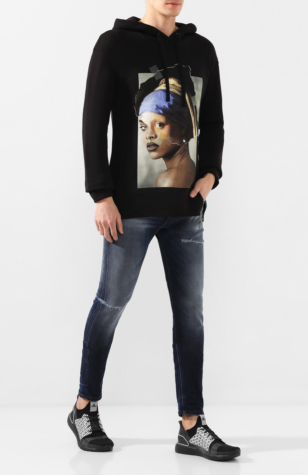 Текстильные кроссовки adidas x neighborhood ultraboost 19 ADIDAS, арт. FU7312, фото 2