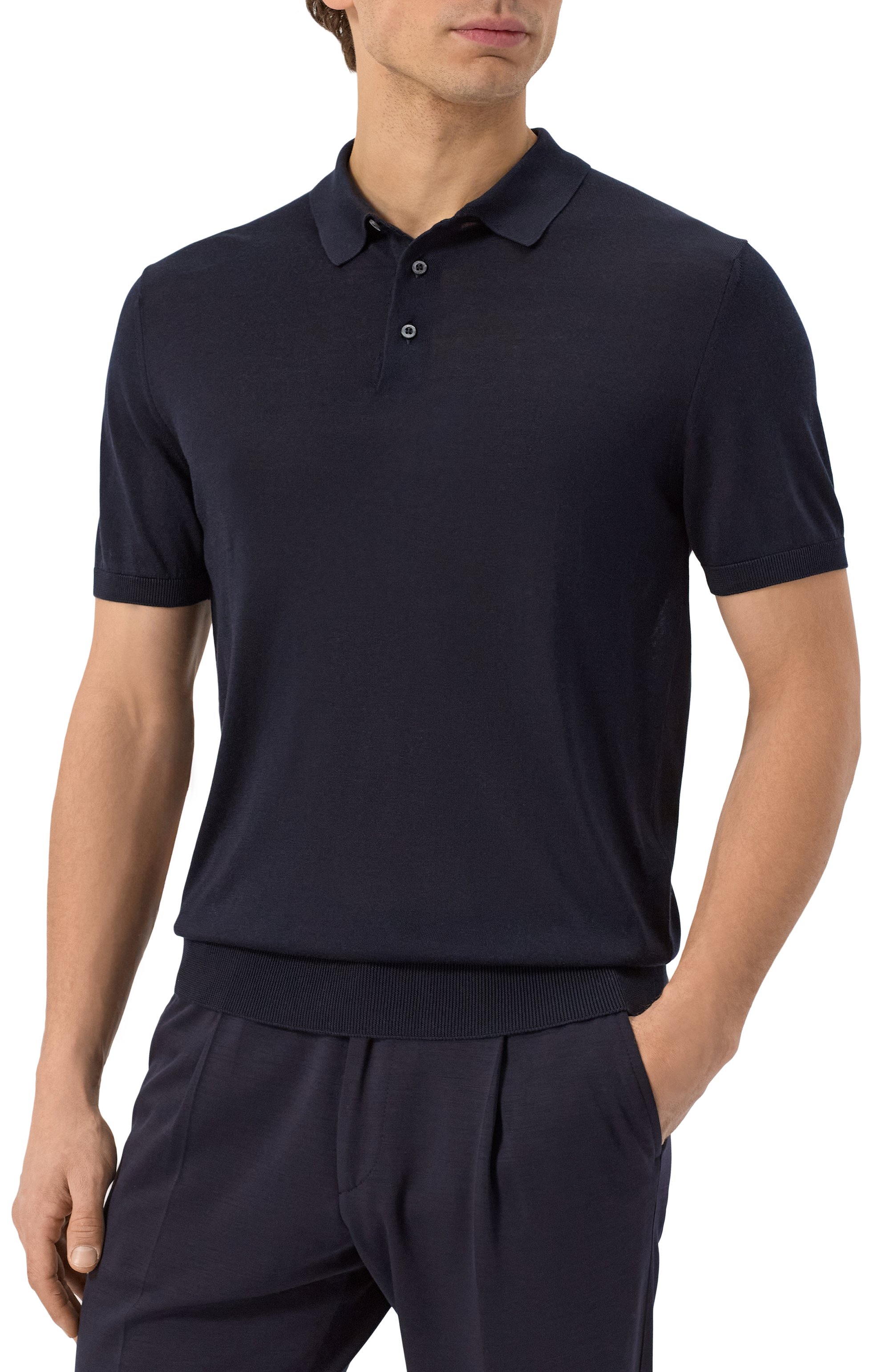 Шелковое поло CORNELIANI, арт. 25M541-2525170, фото 3