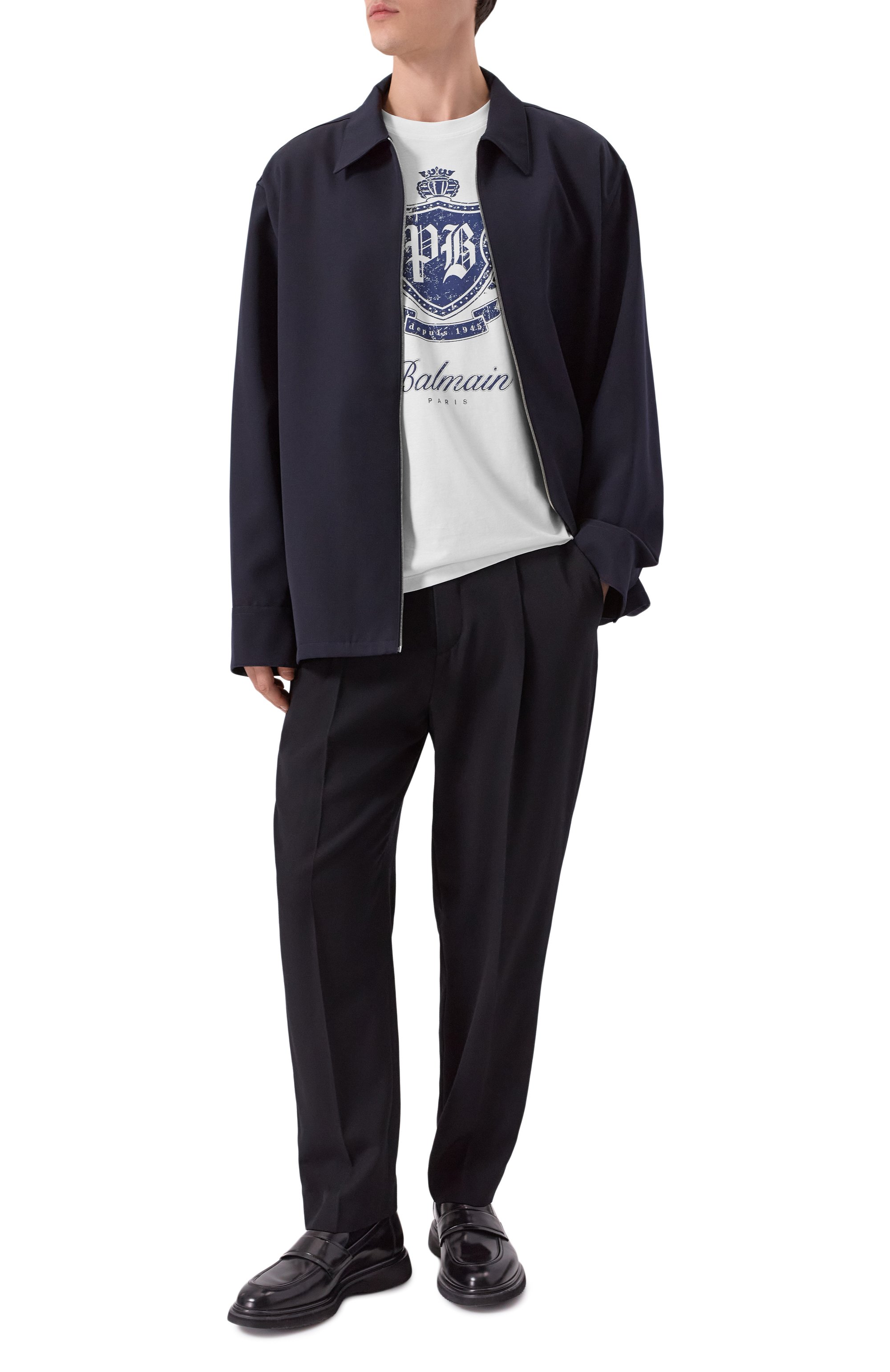 Хлопковая футболка BALMAIN, арт. FH0EG000/GF33, фото 2