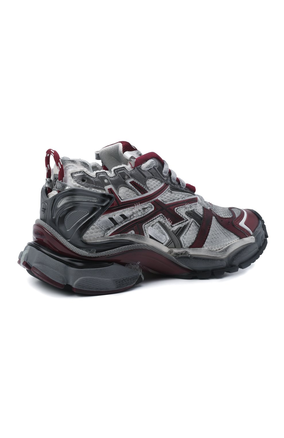 Комбинированные кроссовки runner BALENCIAGA серого цвета по цене 106500 руб., арт. 677402/W3RB3, фото 5 Комбинированные кроссовки runner BALENCIAGA, арт. 677402/W3RB3, фото 5