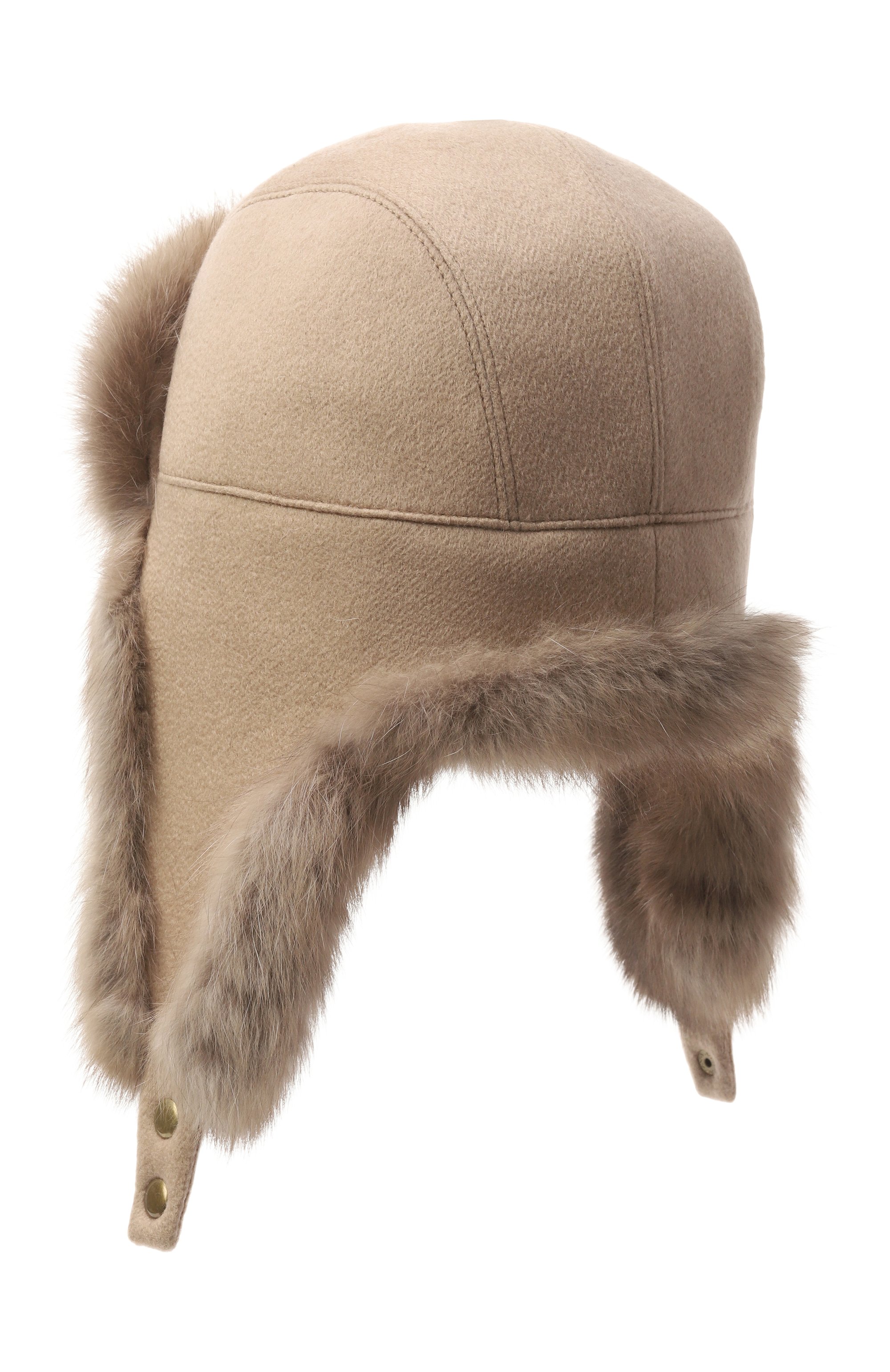 Шерстяная шапка-ушанка с мехом соболя VICTORIA KUSENKOVA, арт. 339103605159, фото 2