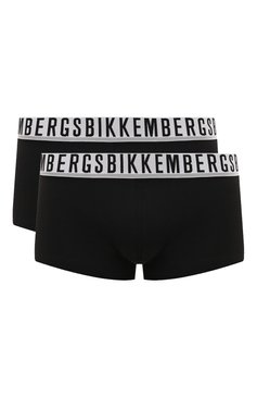 Мужские комплект из двух боксеров DIRK BIKKEMBERGS черного цвета, арт. BKK1UTR01BI/0UTLET AW22-23 | Фото 1 (Кросс-КТ: бельё; Материал сплава: Проставлено; Нос: Не проставлено; Материал внешний: Хлопок)