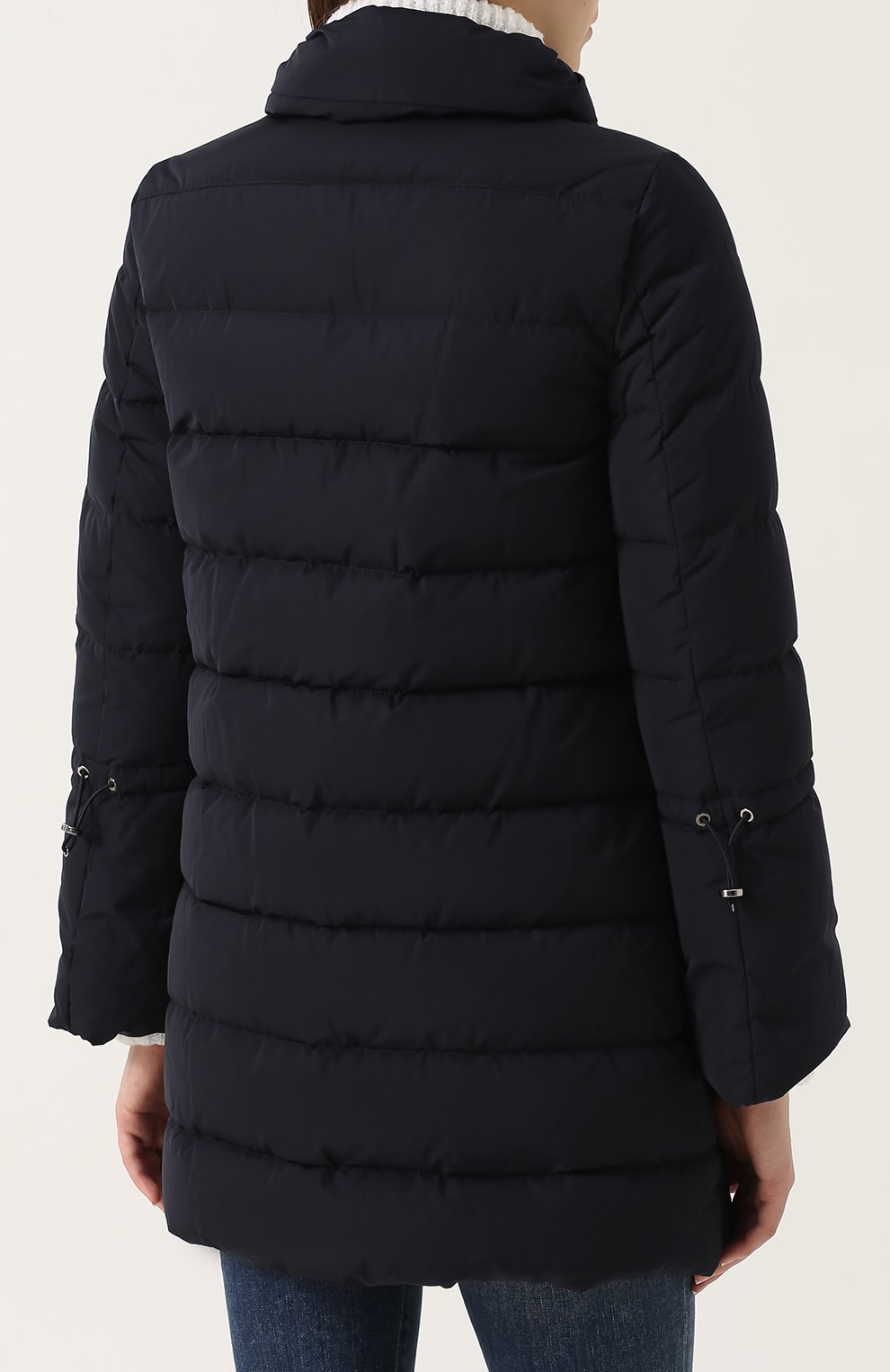 Стеганый пуховик с косой молнией MONCLER, арт. C2-093-49976-00-54543, фото 4