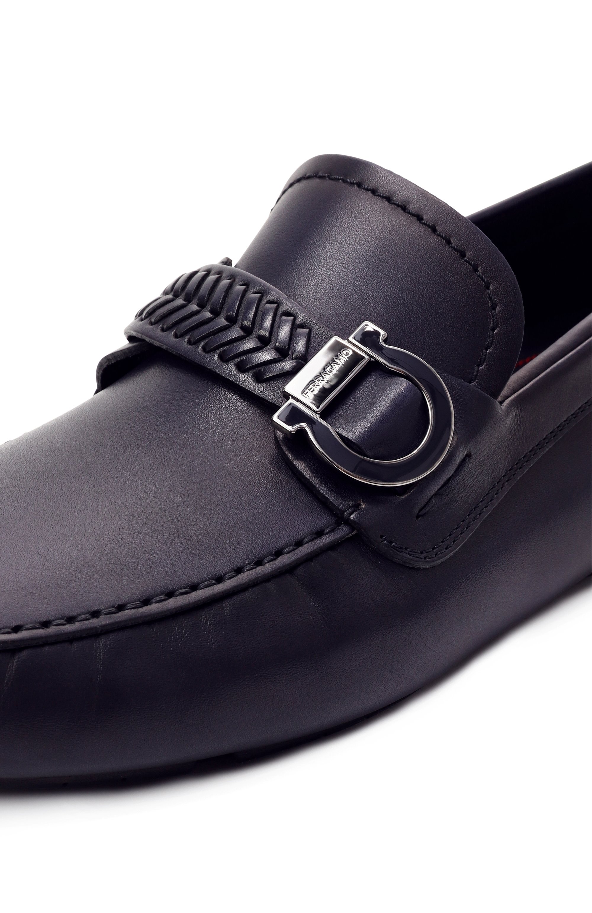 Кожаные мокасины driver FERRAGAMO, арт. 774655, фото 7