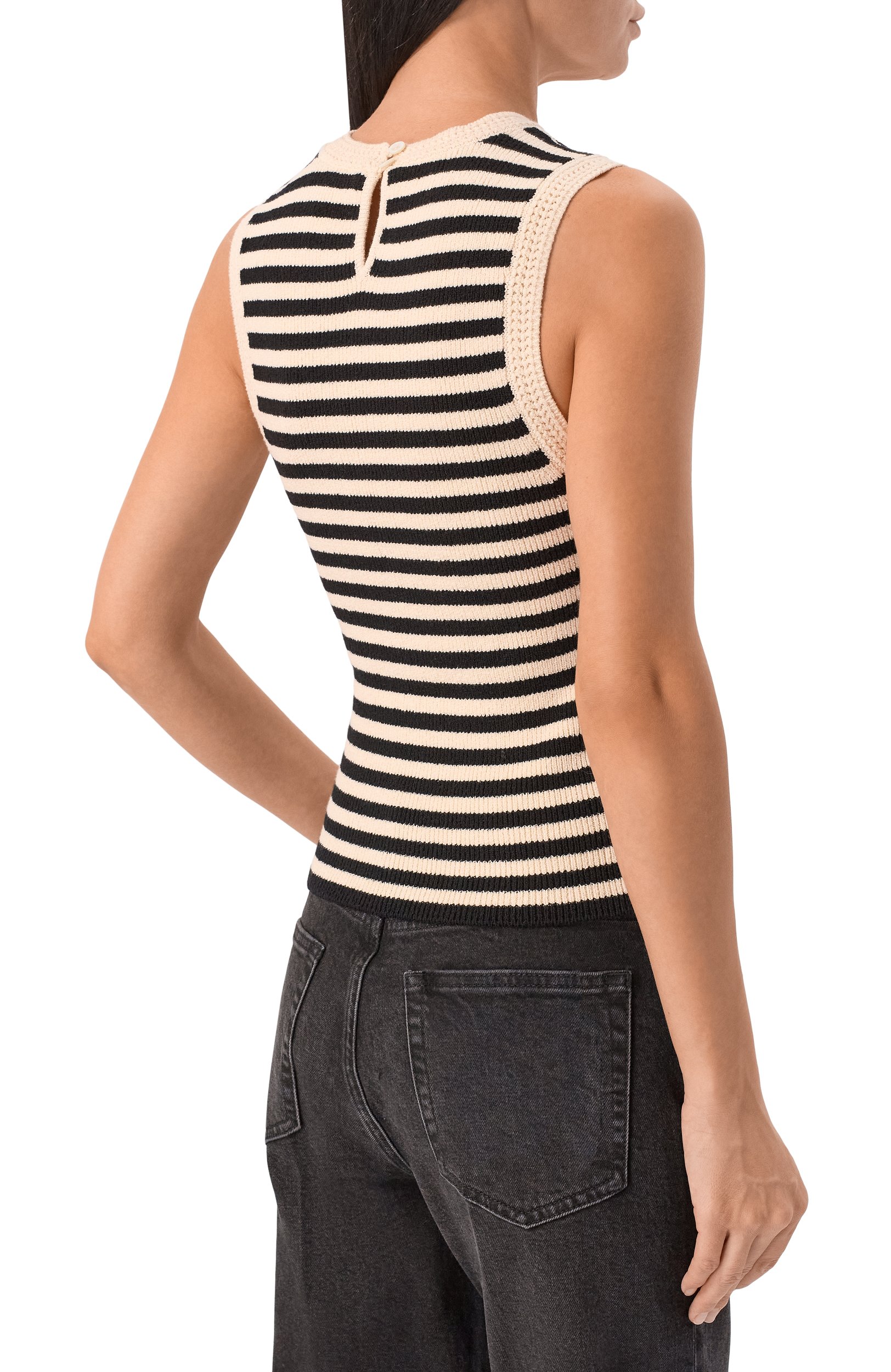 Хлопковый топ FRAME DENIM, арт. WE26KSW002/THE C0ASTAL STRIPE TANK, фото 4