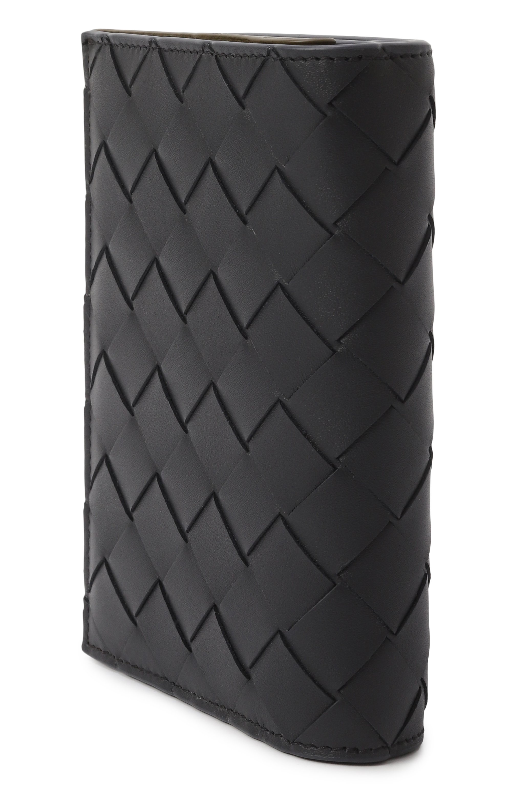 Кожаное портмоне BOTTEGA VENETA темно-синего цвета по цене 94600 руб., арт. 796958 VCPQ5, фото 2 Кожаное портмоне BOTTEGA VENETA, арт. 796958 VCPQ5, фото 2