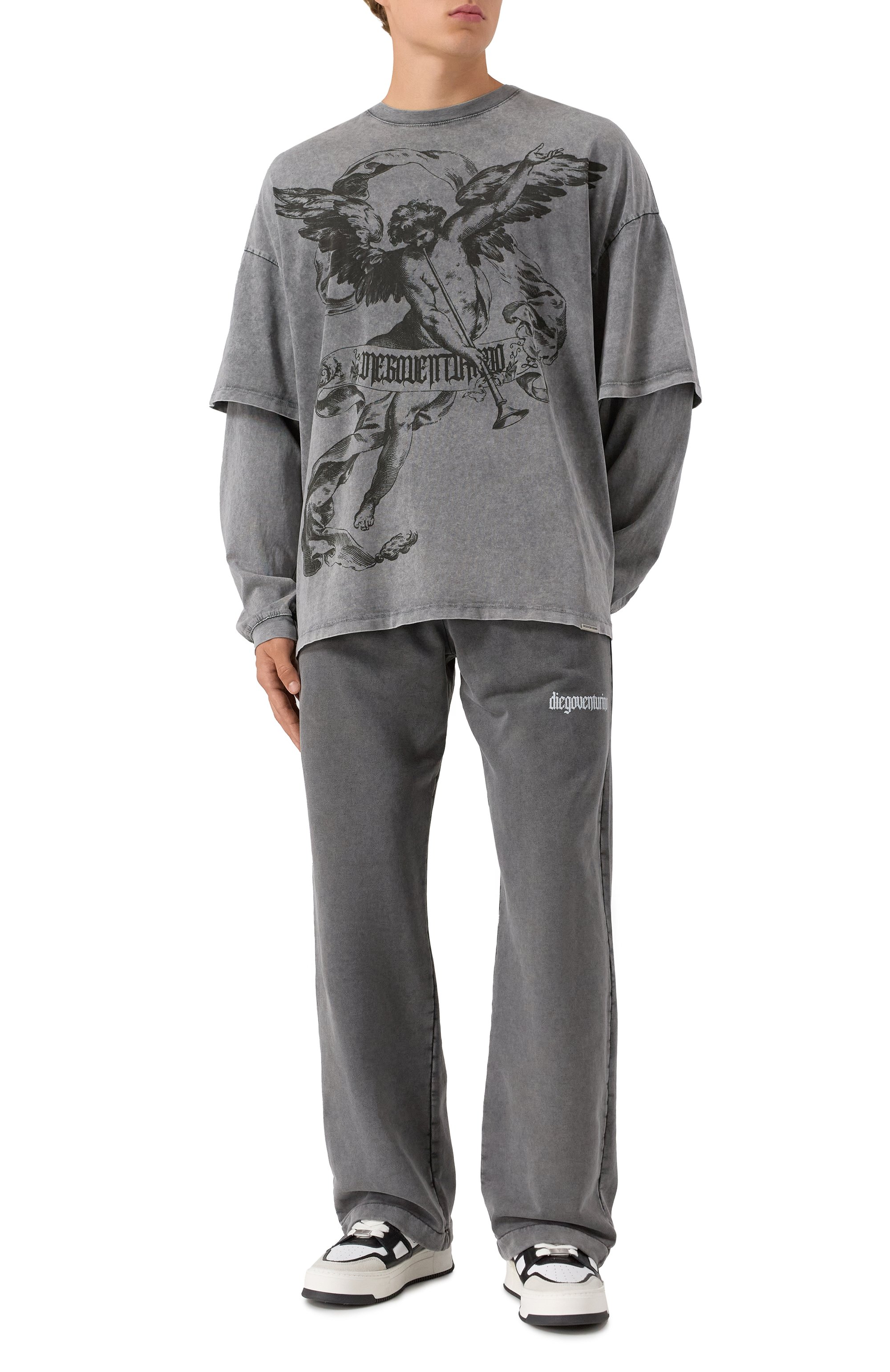 Хлопковый лонгслив DIEGO VENTURINO, арт. DVTS-MLCDVVP, фото 2