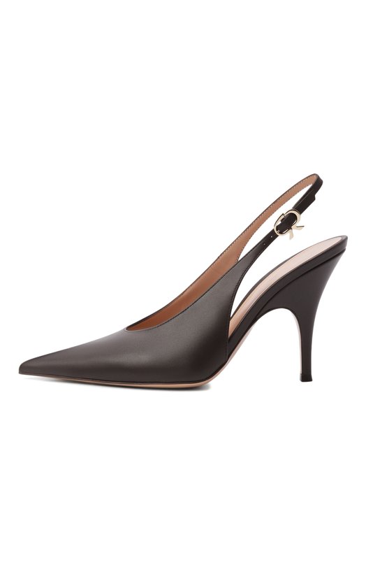 Кожаные туфли Sofia 95 Gianvito Rossi G95605.95RIC.VITM0KA Коричневый  G95605.95RIC.VITM0KA Фото 4