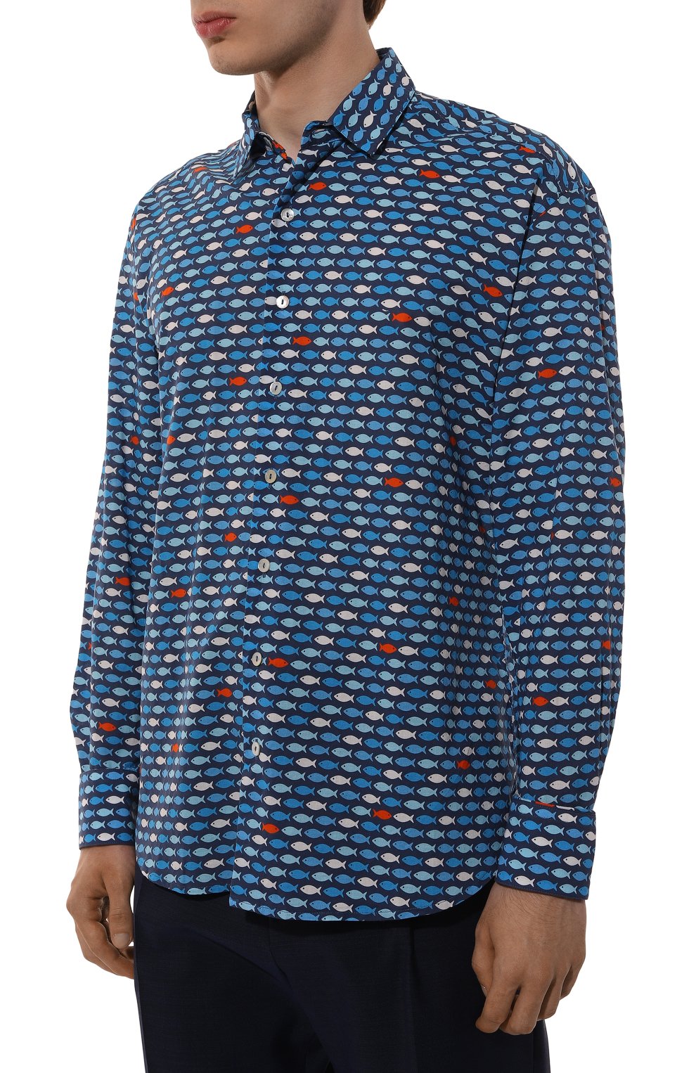 Хлопковая рубашка MC2 SAINT BARTH, арт. STBM/SIKELIA/01288F, фото 3