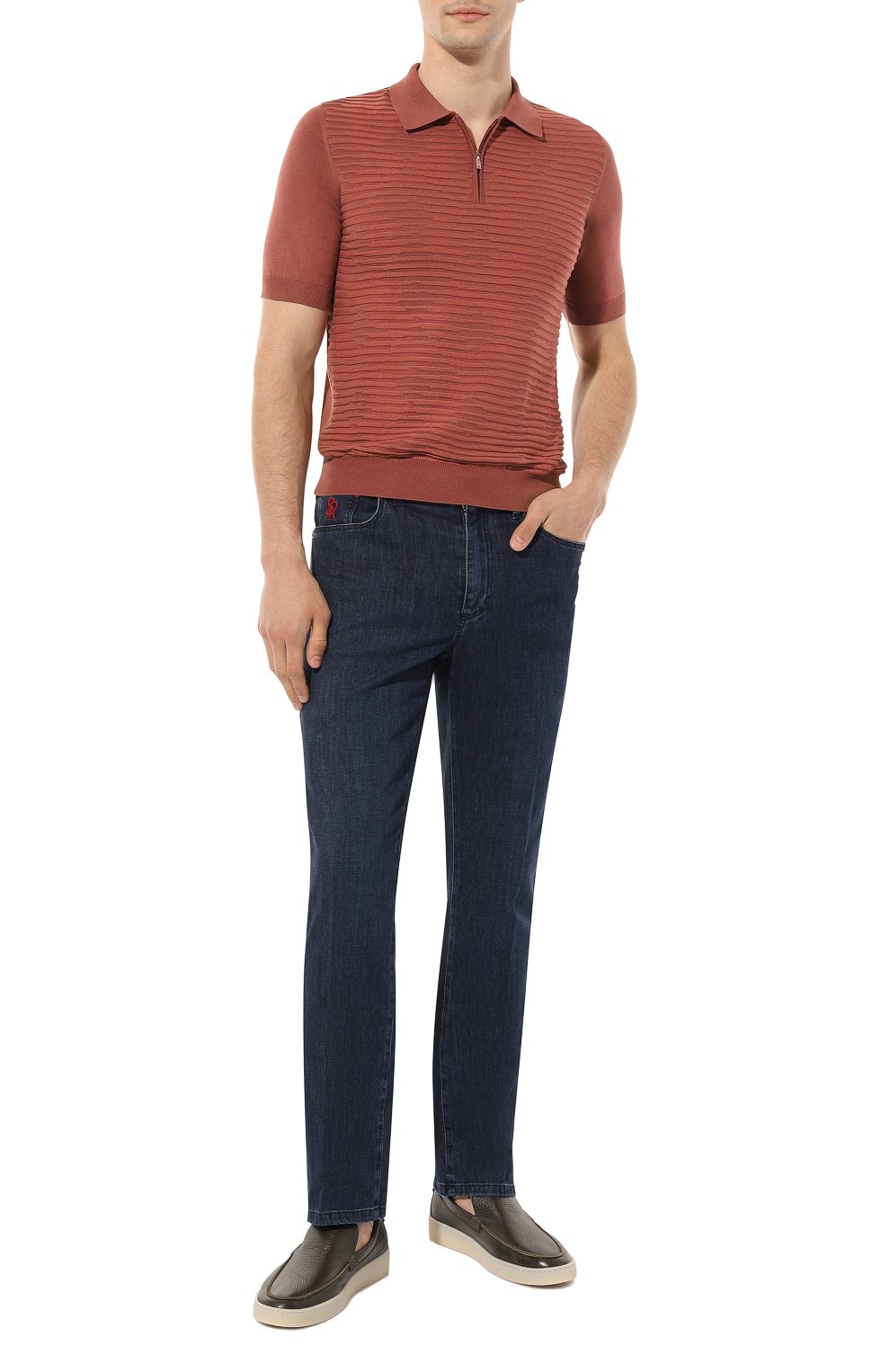 Поло из шелка и хлопка ZILLI, арт. MBZ-PZ082-0PTI1/MC01, фото 2