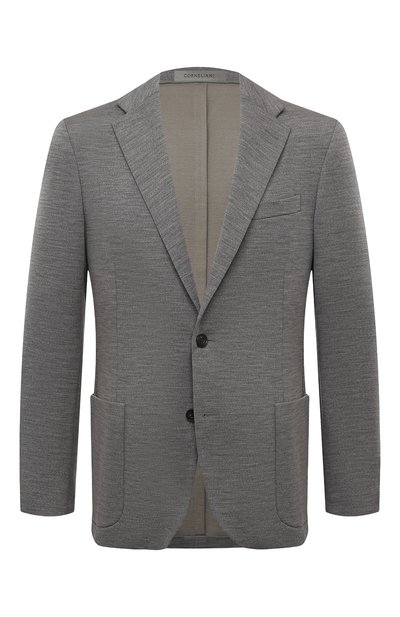 Мужской пиджак из шерсти и хлопка CORNELIANI, арт. 93X523-9318800
