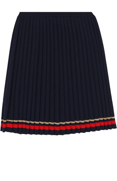 Плиссированная юбка с контрастной отделкой GUCCI, арт. 478565/X9B21, фото 2